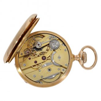 Swiss very fine pink gold anker chronometer pocket watch Circa 1892