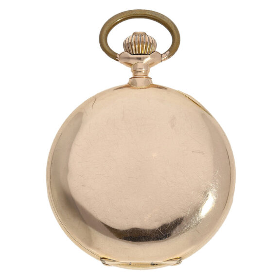 This pocket watch is a rare export version, crafted from 14 Carat red gold, it is à-goutte (water drop) shaped and it bears the hallmark of Audemars Fréres This pocket watch is a rare export version, crafted from 14 Carat red gold, it is à-goutte (water drop) shaped and it bears the hallmark of Audemars Fréres