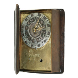 German brass verge watch in book form Circa 1780