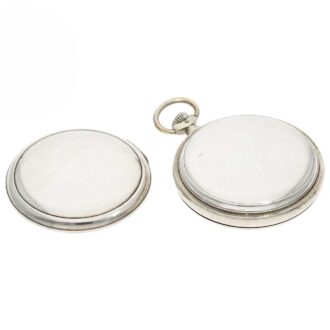 Early German silver open faced lever pocket watch Circa 1878