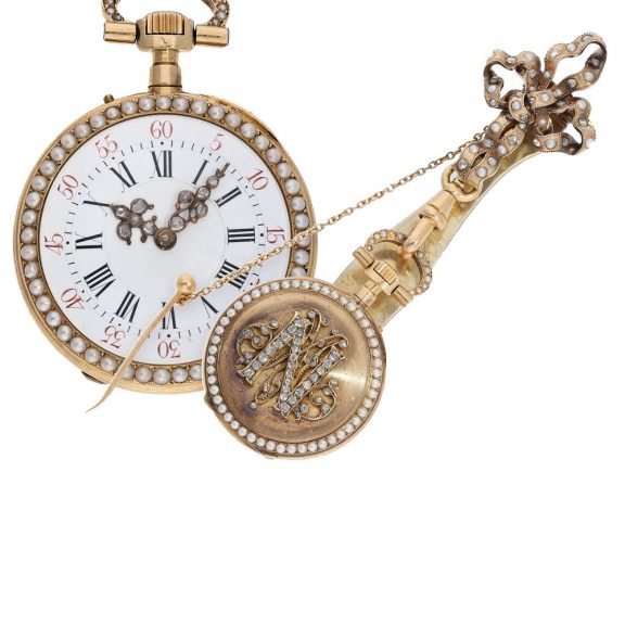 French 18 Carat gold Louis XV pocket- and pendant watch Circa 1880 French 18 Carat gold Louis XV pocket- and pendant watch Circa 1880