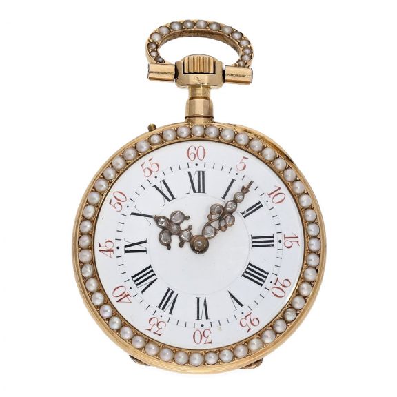 French 18 Carat gold Louis XV pocket- and pendant watch Circa 1880 French 18 Carat gold Louis XV pocket- and pendant watch Circa 1880