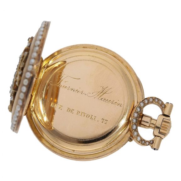 French 18 Carat gold Louis XV pocket- and pendant watch Circa 1880 French 18 Carat gold Louis XV pocket- and pendant watch Circa 1880