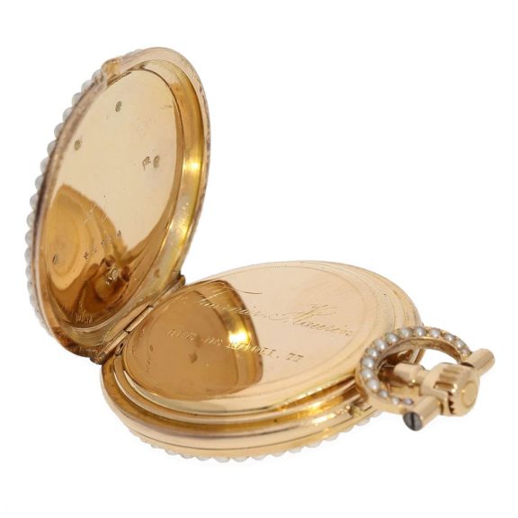 French 18 Carat gold Louis XV pocket- and pendant watch Circa 1880 French 18 Carat gold Louis XV pocket- and pendant watch Circa 1880