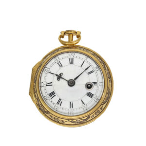English gilt verge watch glazed on both sides Circa 1770