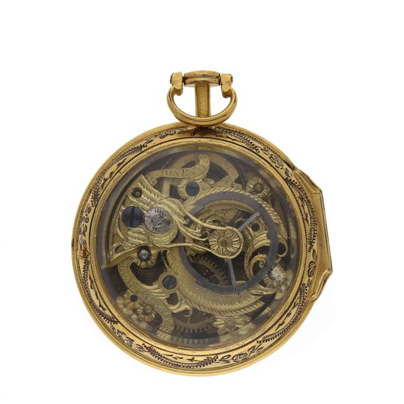 English gilt verge watch glazed on both sides Circa 1770 English gilt verge watch glazed on both sides Circa 1770