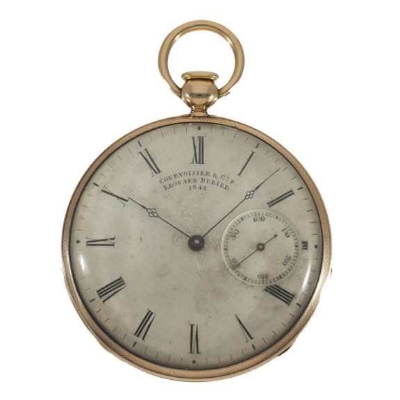 Swiss 18 carat gold interesting thin lépine watch Circa 1836