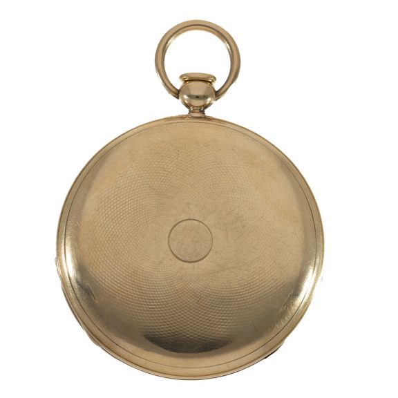 Swiss 18 carat gold interesting thin lépine watch Circa 1836 Swiss 18 carat gold interesting thin lépine watch Circa 1836
