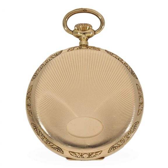 German 14 carat gold elegant dress watch with special dial Circa 1925 German 14 carat gold elegant dress watch with special dial Circa 1925