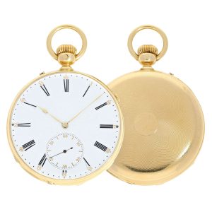 French gold collector's watch with golden numbers Circa 1860