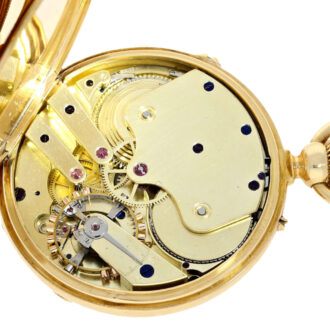 French gold collector's watch with golden numbers Circa 1860 French gold collector's watch with golden numbers Circa 1860