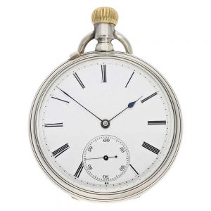Early German silver Glashütte lever pocket watch Circa 1878