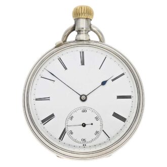 Early German silver Glashütte lever pocket watch Circa 1878