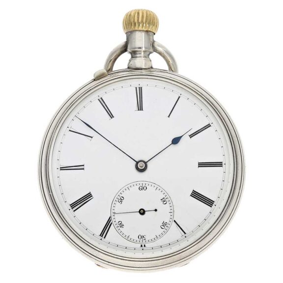 Early German silver Glashütte lever pocket watch Circa 1878