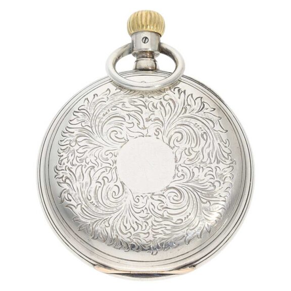 Early German silver Glashütte lever pocket watch Circa 1878 Early German silver Glashütte lever pocket watch Circa 1878