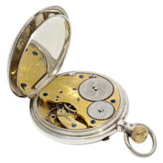 Early German silver Glashütte lever pocket watch Circa 1878