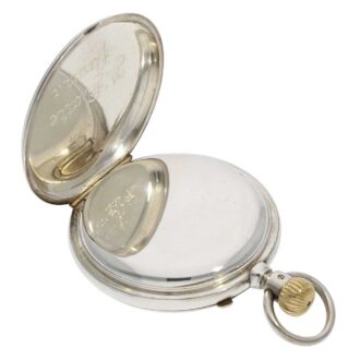 Early German silver Glashütte lever pocket watch Circa 1878