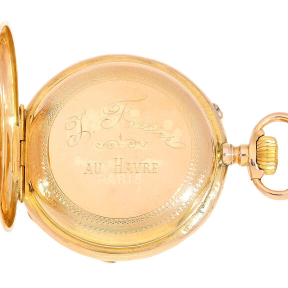 Swiss 18K gold astronomical calendar watch Circa 1880 Swiss 18K gold astronomical calendar watch Circa 1880