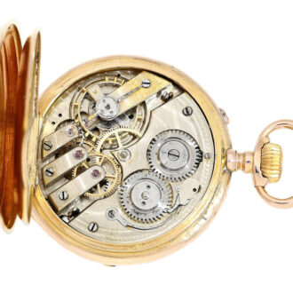 Swiss 18K gold astronomical calendar watch Circa 1880 Swiss 18K gold astronomical calendar watch Circa 1880