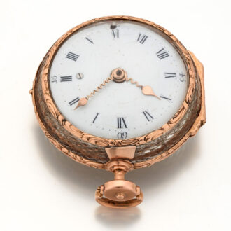 French exquisite gold and crystal glass ladies watch Circa 1760
