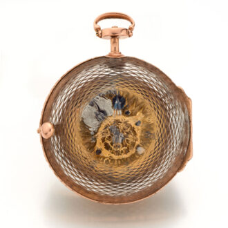 French exquisite gold and crystal glass ladies watch Circa 1760