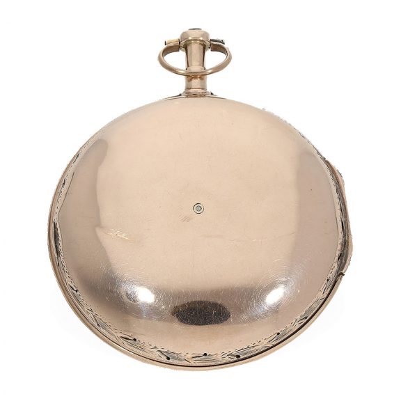 Swiss pink gold clock watch with self strike probably Circa 1800 Swiss pink gold clock watch with self strike probably Circa 1800