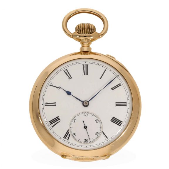 Swiss 14 carat gold unusual quality “Extra” pocket watch Circa 1901 Swiss 14 carat gold unusual quality “Extra” pocket watch Circa 1901