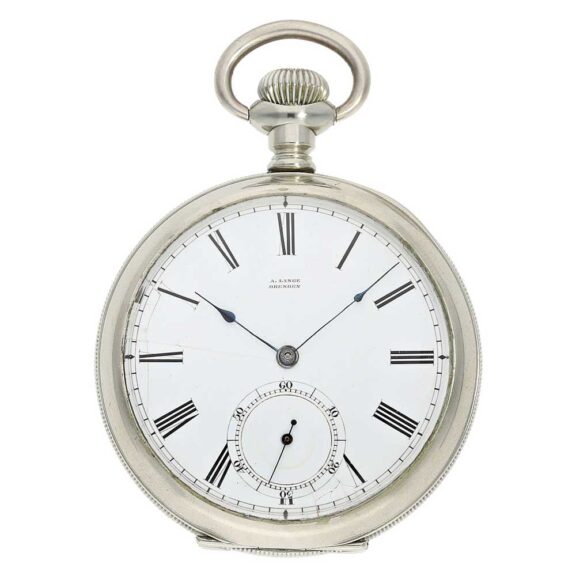 German watch with A. Lange experimental movement Circa 1868