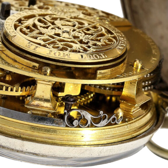 Dutch pair cased verge pocket watch with chatelaine Circa 1735 Dutch pair cased verge pocket watch with chatelaine Circa 1735