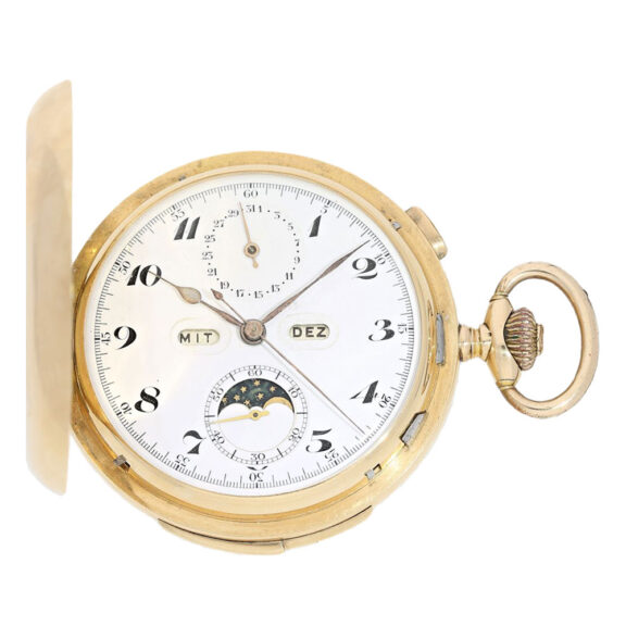 Swiss gold lever repeating pocket watch Circa 1900