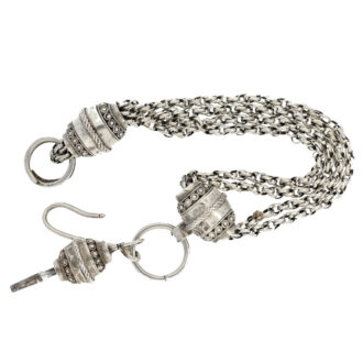 Dutch pair cased verge pocket watch with chatelaine Circa 1735