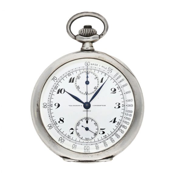 Extremely rare Swiss tachymeter chronograph in chronometer quality Circa 1920