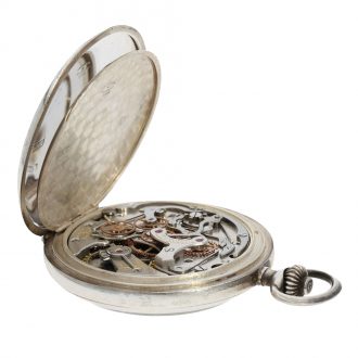 Extremely rare Swiss tachymeter chronograph in chronometer quality Circa 1920
