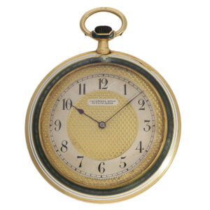 Swiss 18 carat gold and enamel Cartier style watch Circa 1920