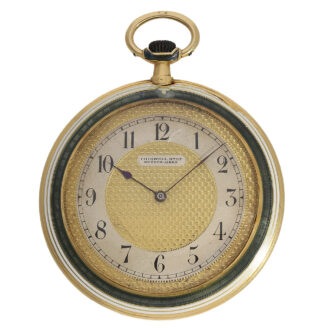 Swiss 18 carat gold and enamel Cartier style watch Circa 1920