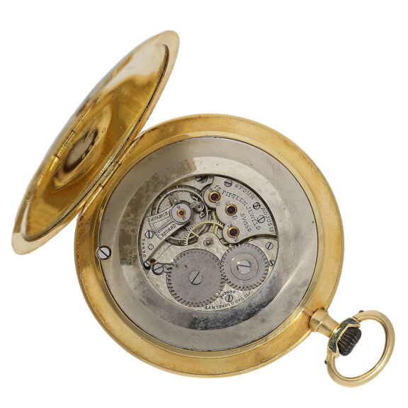 Swiss 18 carat gold and enamel Cartier style watch Circa 1920 Swiss 18 carat gold and enamel Cartier style watch Circa 1920