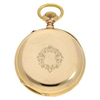 German 18 K gold Glashütte precision pocket watch Circa 1894 German 18 K gold Glashütte precision pocket watch Circa 1894