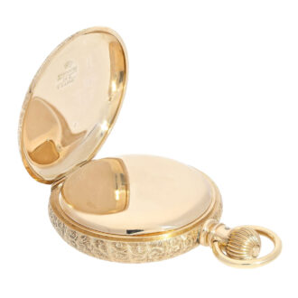 American gold lever, decorated Champlevé dial Circa 1890