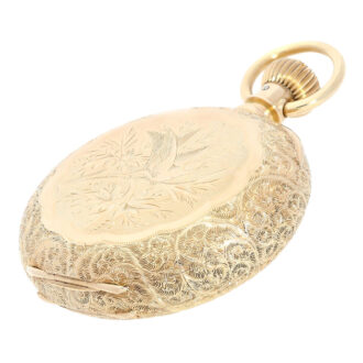 American gold lever, decorated Champlevé dial Circa 1890