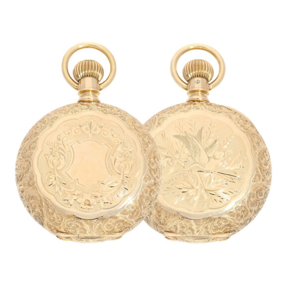 American gold lever, decorated Champlevé dial Circa 1890 American gold lever, decorated Champlevé dial Circa 1890