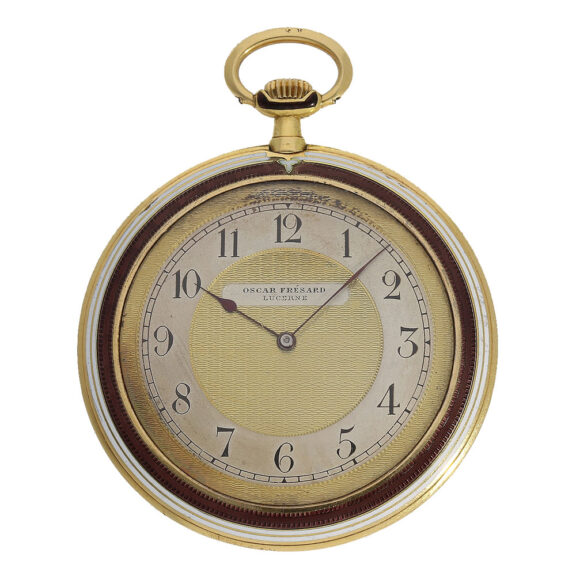 Swiss 18 carat gold and enamel Cartier style watch Circa 1920