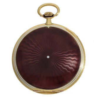 Swiss 18 carat gold and enamel Cartier style watch Circa 1920