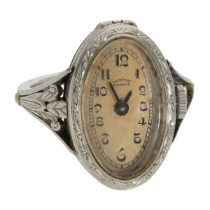 Swiss rare and attractive Art Nouveau ring watch Circa 1910