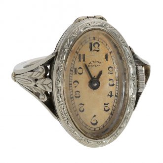 Swiss rare and attractive Art Nouveau ring watch Circa 1910