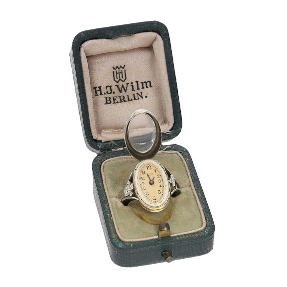 Swiss rare and attractive Art Nouveau ring watch Circa 1910 Swiss rare and attractive Art Nouveau ring watch Circa 1910