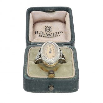 Swiss rare and attractive Art Nouveau ring watch Circa 1910