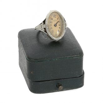 Swiss rare and attractive Art Nouveau ring watch Circa 1910