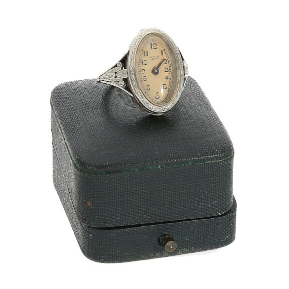 Swiss rare and attractive Art Nouveau ring watch Circa 1910 Swiss rare and attractive Art Nouveau ring watch Circa 1910