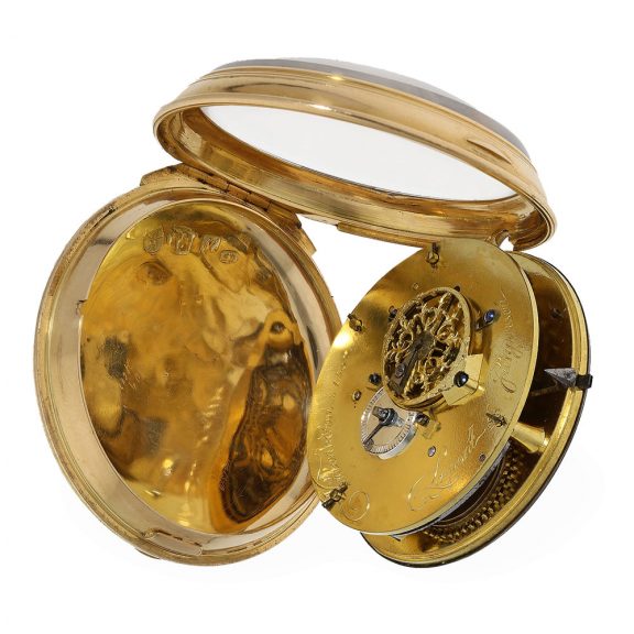 Danish 18 Carat gold pocket watch with cylinder escapement Circa 1790 Danish 18 Carat gold pocket watch with cylinder escapement Circa 1790