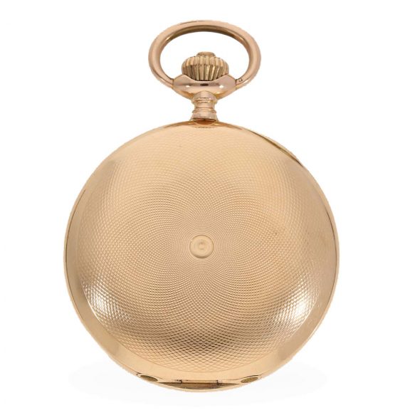 Swiss 14 carat gold full hunter cased ‘Haute Precision’ watch Circa 1900 Swiss 14 carat gold full hunter cased ‘Haute Precision’ watch Circa 1900